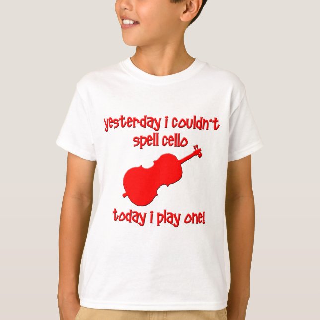 T-shirt violoncelle drôle (Devant)