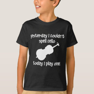 T-shirt violoncelle drôle