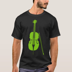 T-shirt Violoncelle - Vert Martien