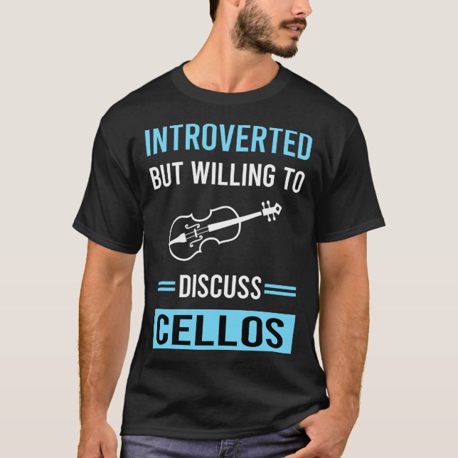 T-shirt Violoncelliste introverti (Devant)