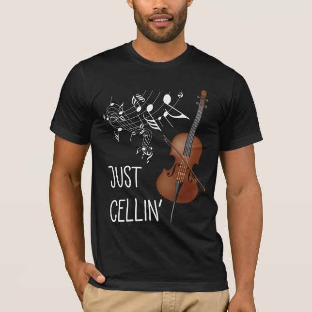 T-shirt Violoncello Humour Cellist à cordes violoncelle (Devant)