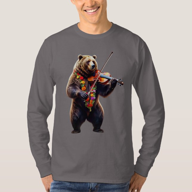 T-shirt violoniste à longue manche (Devant)
