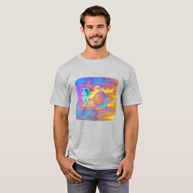 T-shirt Violoniste Cosmique (Devant entier)