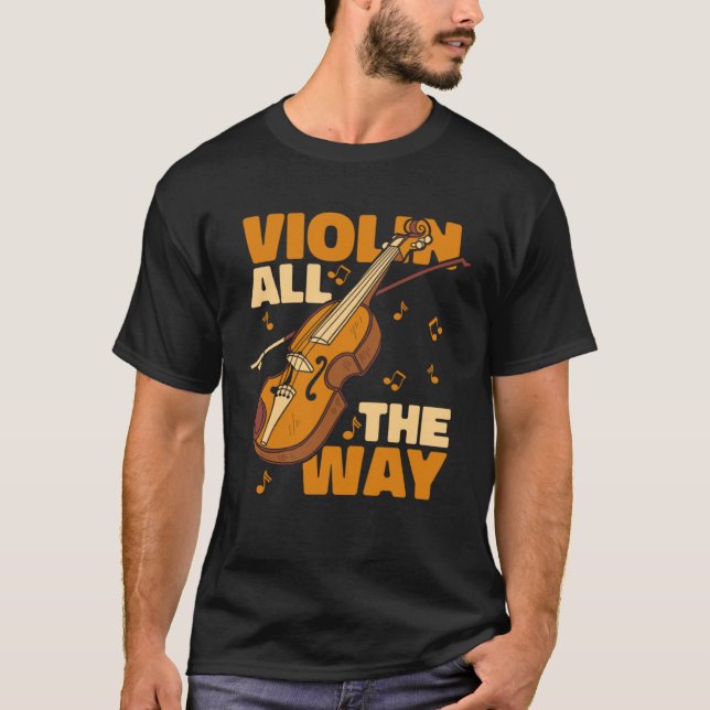 T-shirt Violoniste Fiddler Fiddle Violon (Devant)