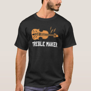 T-shirt Violoniste Mignonne Pour Hommes Femmes Violon Musi