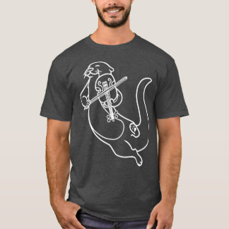 T-shirt Violoniste Otter Jouer Violon Viola Musique