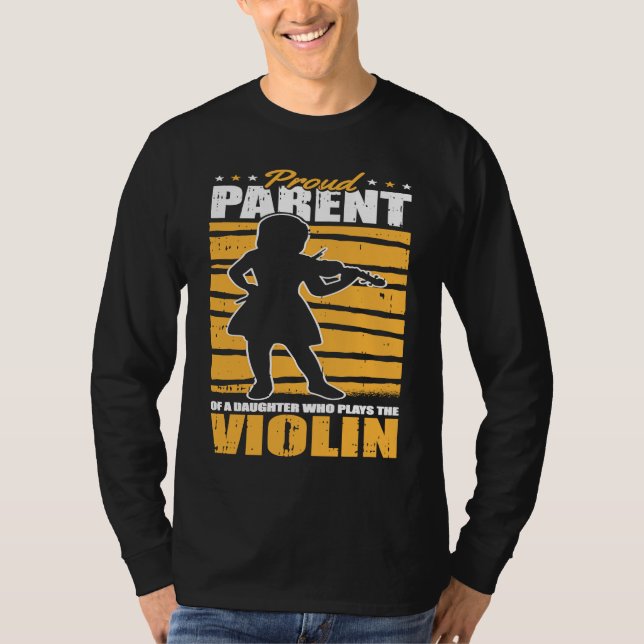T-shirt Violoniste Parent  Violoneux Violon Violon (Devant)