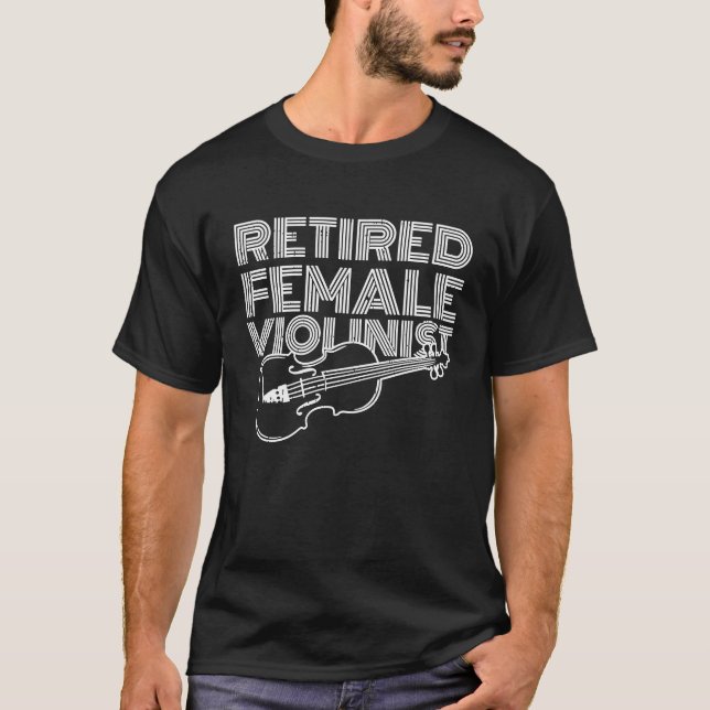 T-shirt Violoniste Retraité Fiddler Fiddle Violon (Devant)