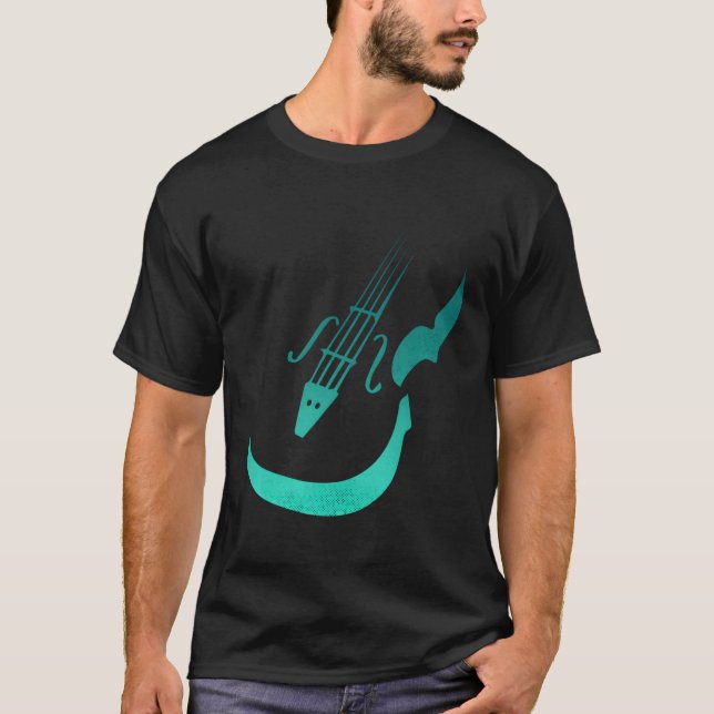 T-shirt Violoniste simple Ligne de la figure (Devant)