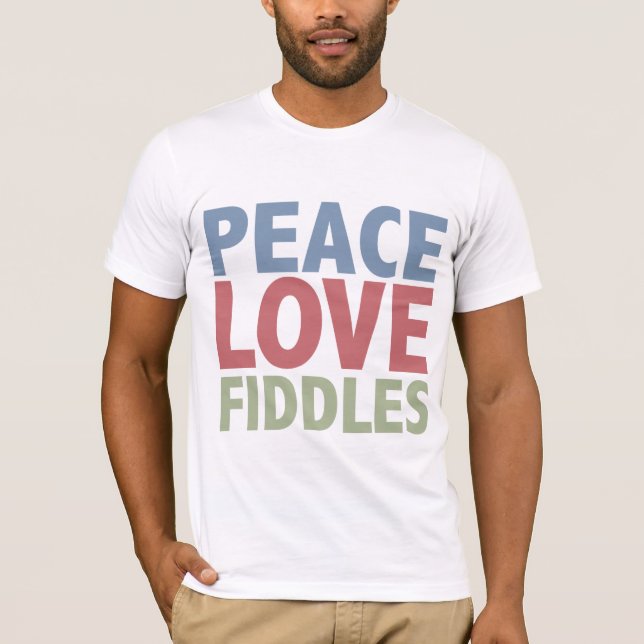 T-shirt Violons d'amour de paix (Devant)