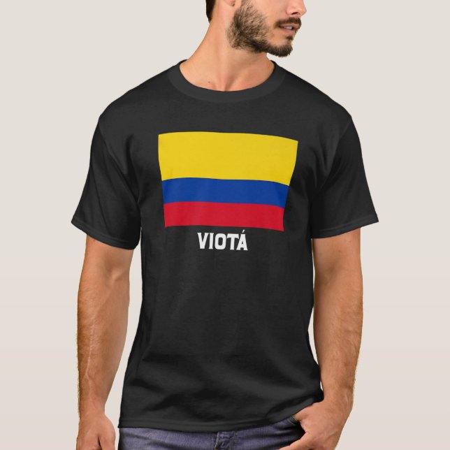 T-shirt Viota Colombie Drapeau Emblem Escudo Bandera Crest (Devant)