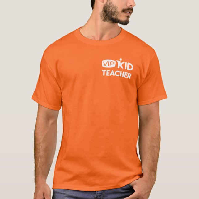 T-shirt VIPKID Orange officiel (Devant)