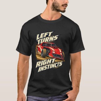 T-shirt Virages à gauche Dirt Modified Instincts à droite