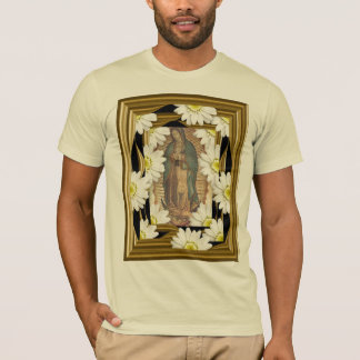 T-shirt Virgen De Guadalupe (avec des marguerites)