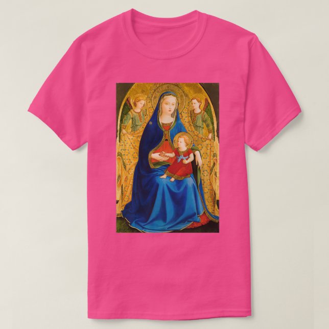 T-shirt Virgen de la granada par Fra Angelico (Design devant)