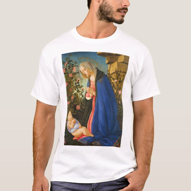T-SHIRT VIRGIN ADORER DORMIR CHRIST ENFANT (Devant)