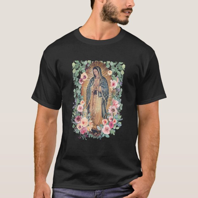 T-shirt Virgin Mary Our Lady Virgen de Guadalupe Women's (Devant)