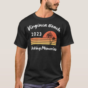 T-shirt Virginia Beach 2023 Voyage Faire des souvenirs Rét
