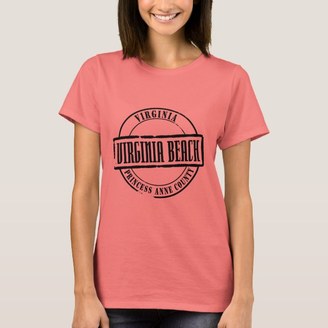 T-shirt Virginia Beach Titre (Devant)