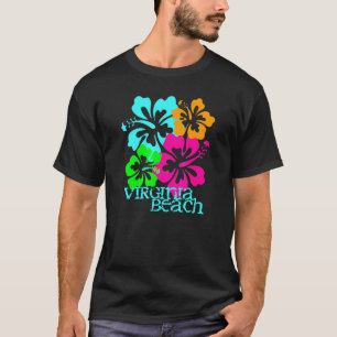 T-shirt Virginia Beach Tropical Paradise Travel Surf Océan