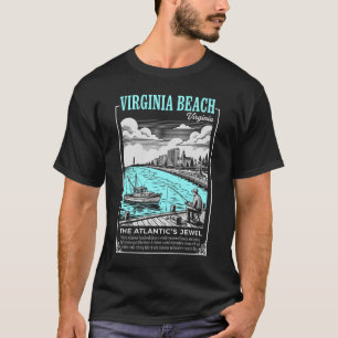 T-shirt Virginia Beach Ville Virginie Le Joyau de l'Atlant