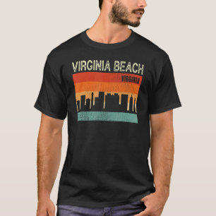 T-shirt Virginia Beach Virginia Town Skyline