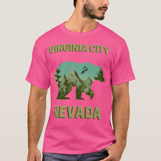 T-shirt Virginia City Nevada Mountains - Bear Landcape Ac