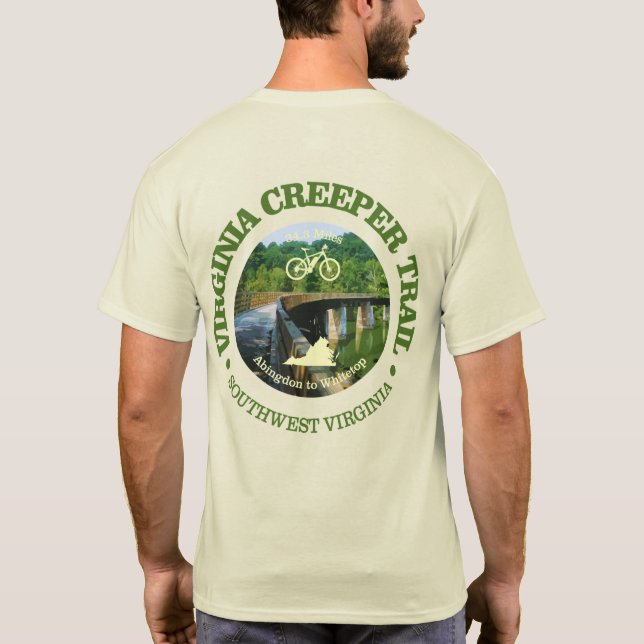 T-shirt Virginia Creeper Trail (Cycling C)) (Dos)