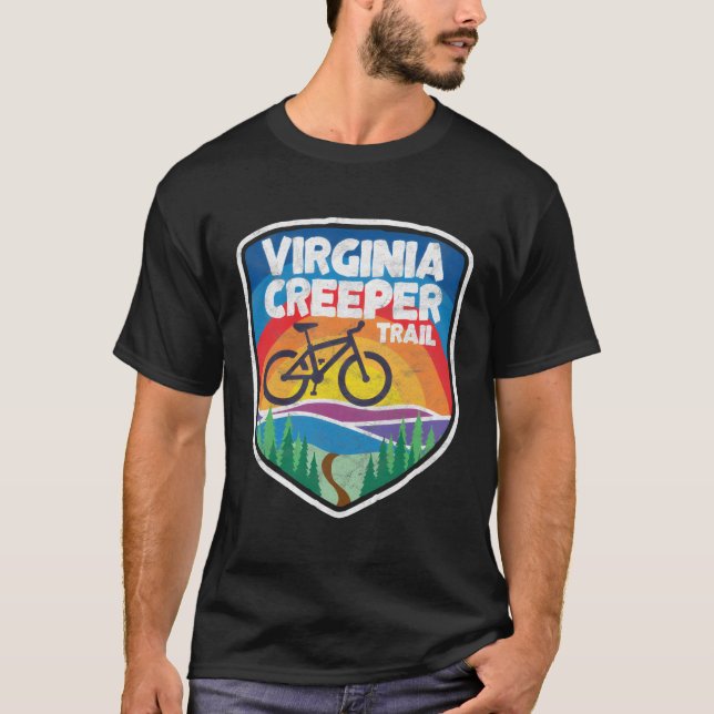 T-shirt Virginia Creeper Trail Mountain Bike (Devant)