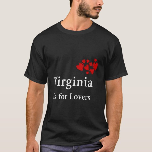T-shirt Virginia Est Pour Le Cadeau Amoureux (Devant)