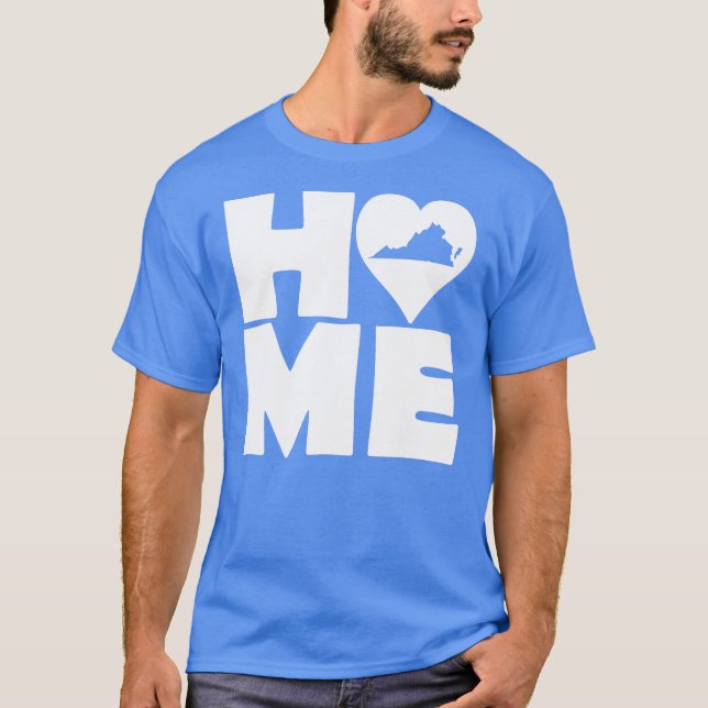 T-shirt Virginia Home Heart State Tees (Devant)