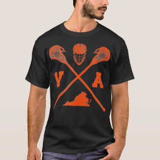 T-shirt Virginia Lacrosse Vintage VA LAX Patiné 