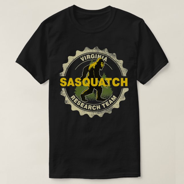 T-shirt Virginia Sasquatch équipe de recherche Bigfoot Bel (Design devant)
