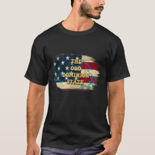 T-shirt Virginia Va Us Drapeau Motto