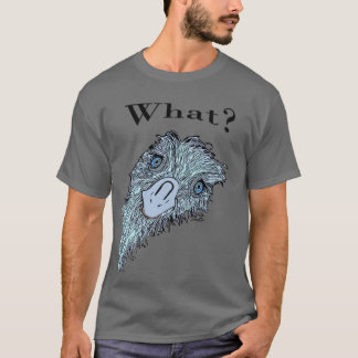 T-shirt Virginia Wright Emu Face Expressive Graphisme TShi