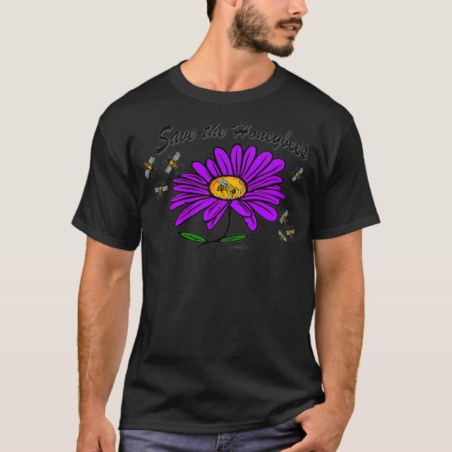 T-shirt Virginia Wright Save the Honeybees Floral Première (Devant)