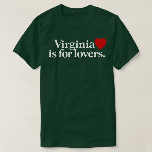 T-shirt Virginie est pour Lovers Virginia State (Design devant)