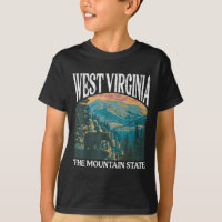 Virginie-Occidentale Retro Bear Mountain Graphic