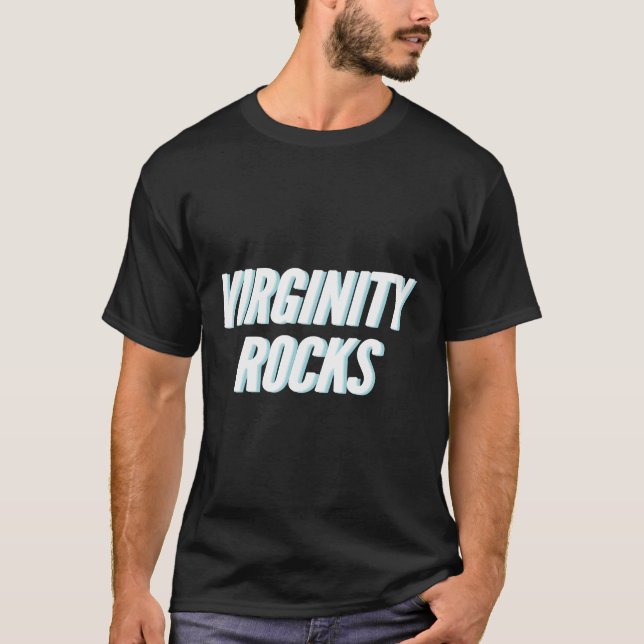 T-shirt Virginity Mens Rocks Original (Devant)