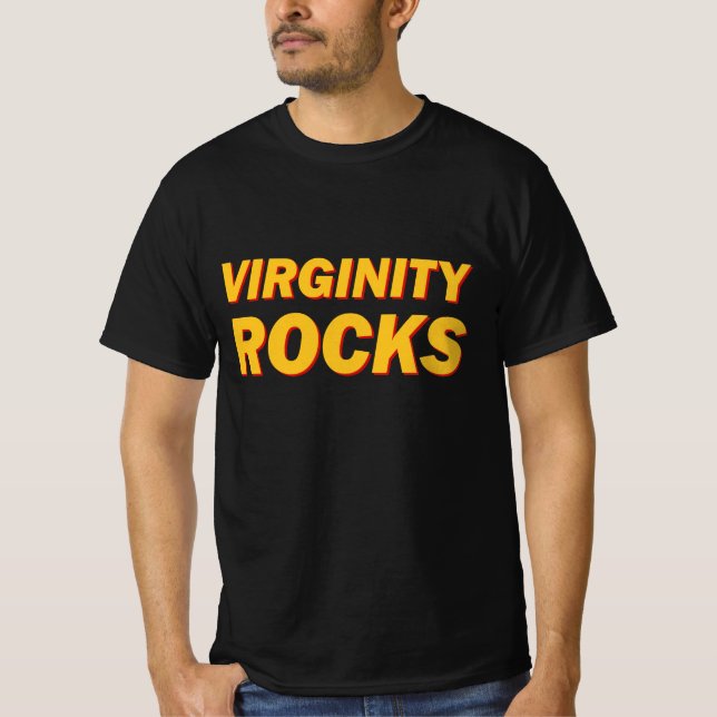 T-shirt Virginity Rocks (Devant)