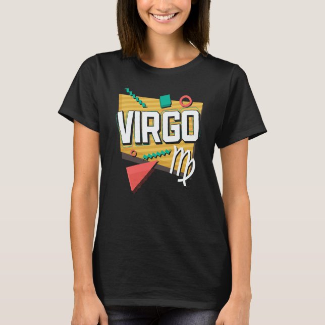 T-shirt Virgo 90s Horoscope Zodiac Sign Astrology (Devant)