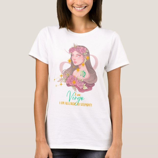 T-shirt Virgo Girl (Devant)