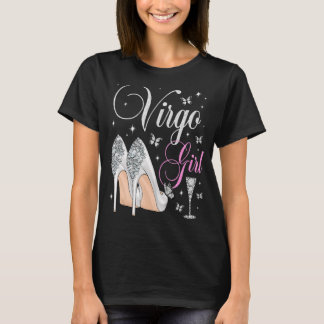 T-shirt Virgo Girl Août Septembre Anniversaire fête Zodiac