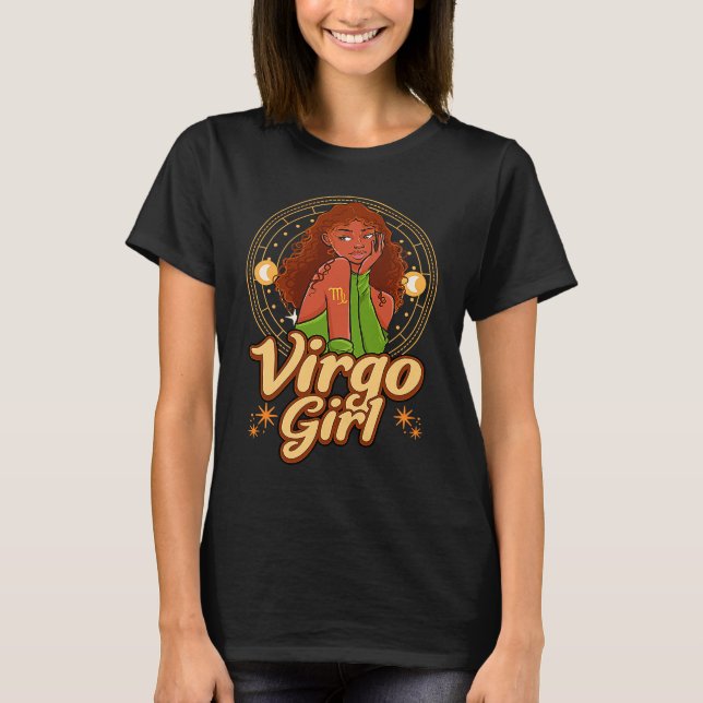 T-shirt Virgo Girl Astrology Astrologer Zodiac Sign Horosc (Devant)