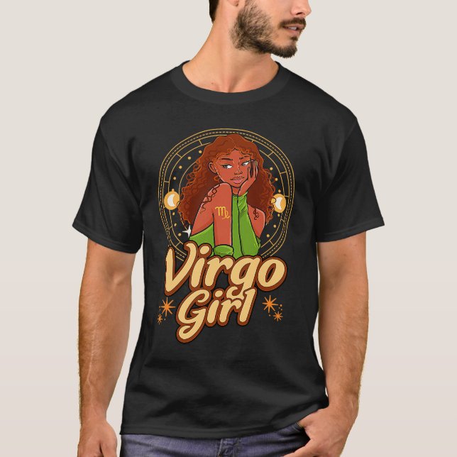 T-shirt Virgo Girl Astrology Astrologer Zodiac Sign Horosc (Devant)