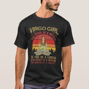 T-shirt Virgo Girl Zodiac drôle Astrologie Rétro Vintage