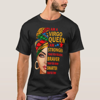 T-shirt Virgo Queen Je Suis Plus Forte Anniversaire Pour V
