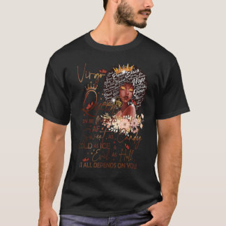 T-shirt Virgo Queen sucré comme bonbon Anniversaire pour f