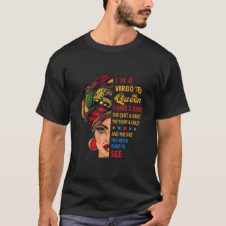 T-shirt Virgo Queens Sont Nés Du 24 Août Au 23 Septembre.
