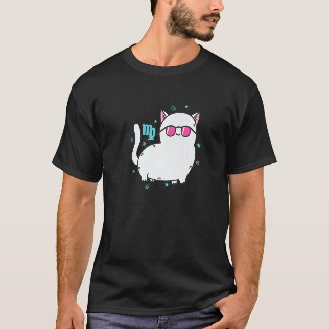 T-shirt Virgo Zodiac Sign as a Cat Horoscope (Devant)